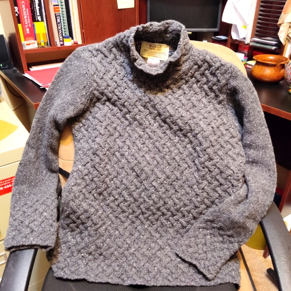 ( SOLD ) Hand Knitted Wool/Cashmere Sweater